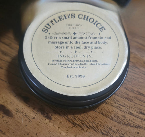 Sutler's Choice: Soothing Face and Body Butter