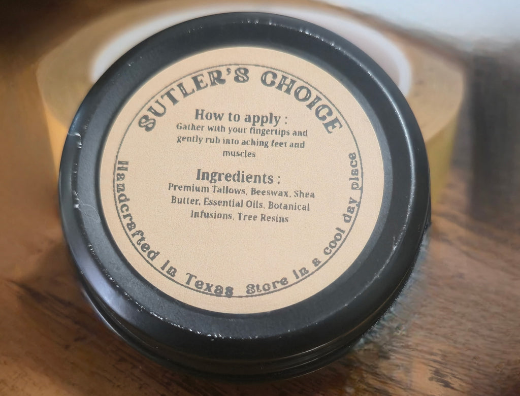 Sutler's Choice: Refreshing Foot & Muscle Balm